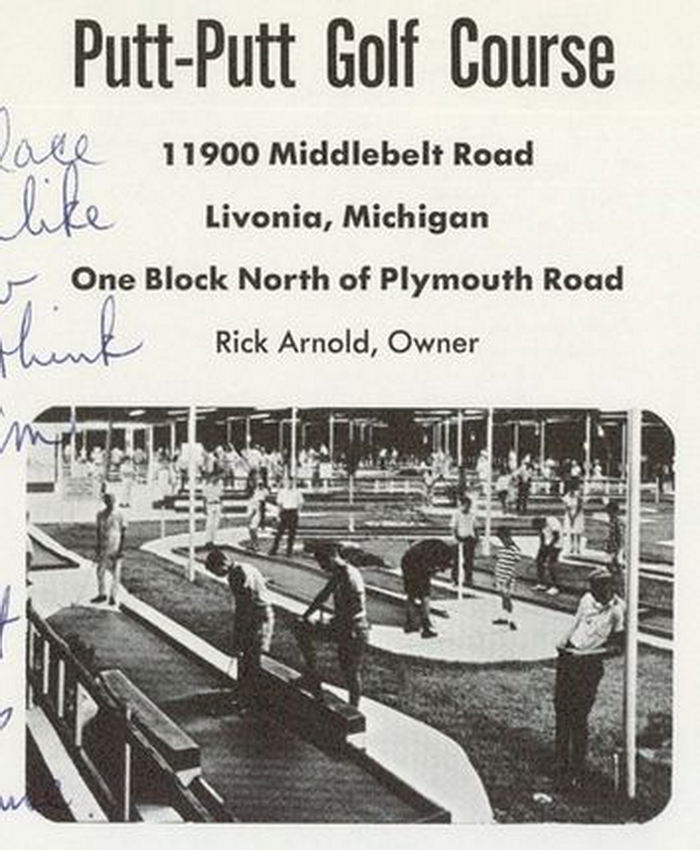Putt-Putt Golf Course - Adlai Stevenson High School - Aurora Yearbook  Class Of 1969
